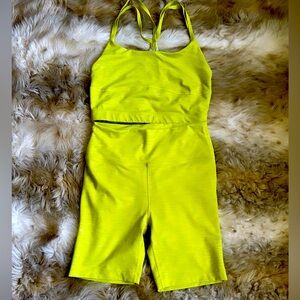 Outdoor Voices Lime Green Matching Set